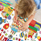 Happy Birthday Giant Coloring Poster For Kids 30X72 Inch, Birthday Large Coloring Poster Tablecloth, Birthday Themed Color-In Ac