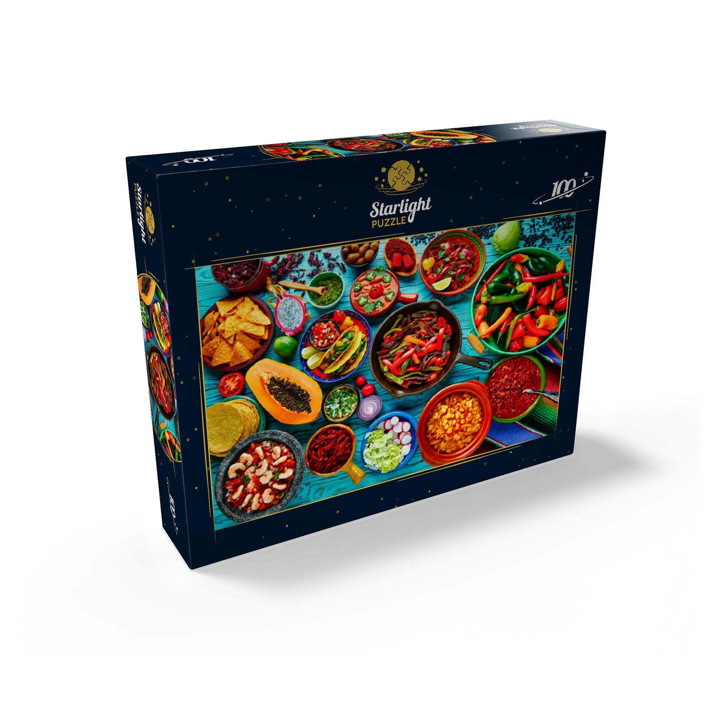Mypuzzle Mexican Food - Premium 100 Piece Jigsaw Puzzle - Made In Usa