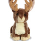 Aurora® Adorable Flopsie™ Jack A Lope Stuffed Animal - Playful Ease - Timeless Companions - Brown 12 Inches