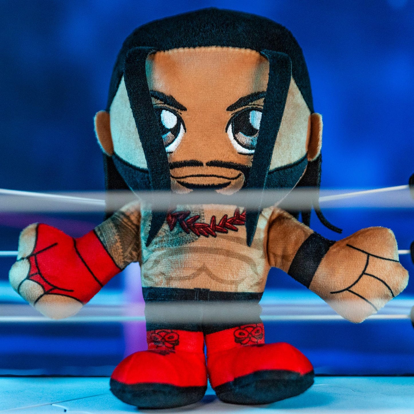 Bleacher Creatures WWE Roman Reigns 8" Plush Toy - Soft Chibi Design, Crystal Velboa Polyester, Perfect for Collectors and Fans