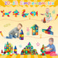 Fnjo Magnetic Tiles, 64 Pcs Magnetic Building Blocks, Magnets Building Set, Stem Toys For Kids Boys And Girls Creative And Inspi