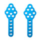 Fpvdrone Cnc Metal Rc Car Shock Absorber Mount Adjust Height Angle Stand For Axial Scx10 90046 D90 D110 Rc Crawler Car (Blue)