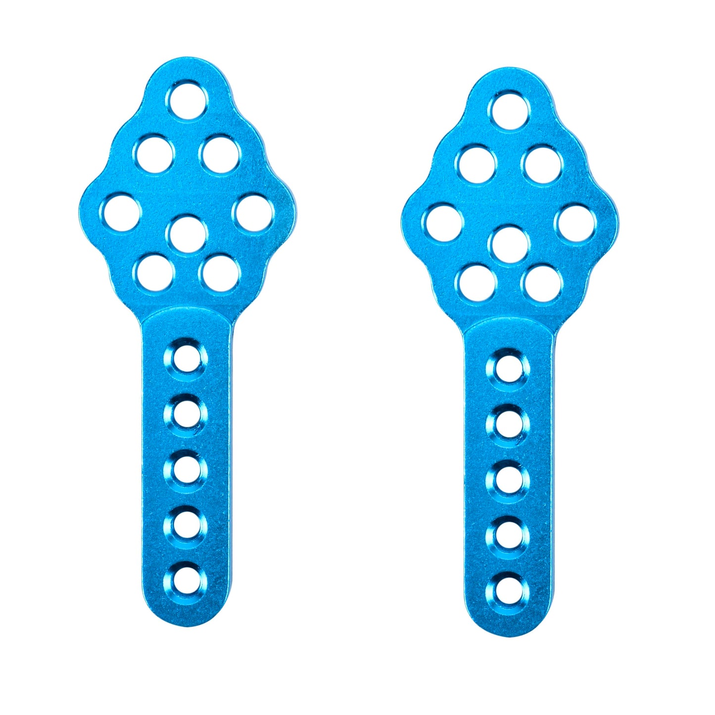 Fpvdrone Cnc Metal Rc Car Shock Absorber Mount Adjust Height Angle Stand For Axial Scx10 90046 D90 D110 Rc Crawler Car (Blue)