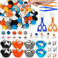 Oaxntgw 133 Pcs Space Sensory Bin Items Astronaut Counting Sorting Sensory Bin Filler Fine Motor Galaxy Counts For Sorting Count
