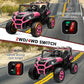 Alinux 24V 9 Ah 4X200W Ride On Cars Utv 2 Seater, 4Wd/2Wd Switchable Electric Cars Vehicles For Kids 3-8 Years W/Remote Control,