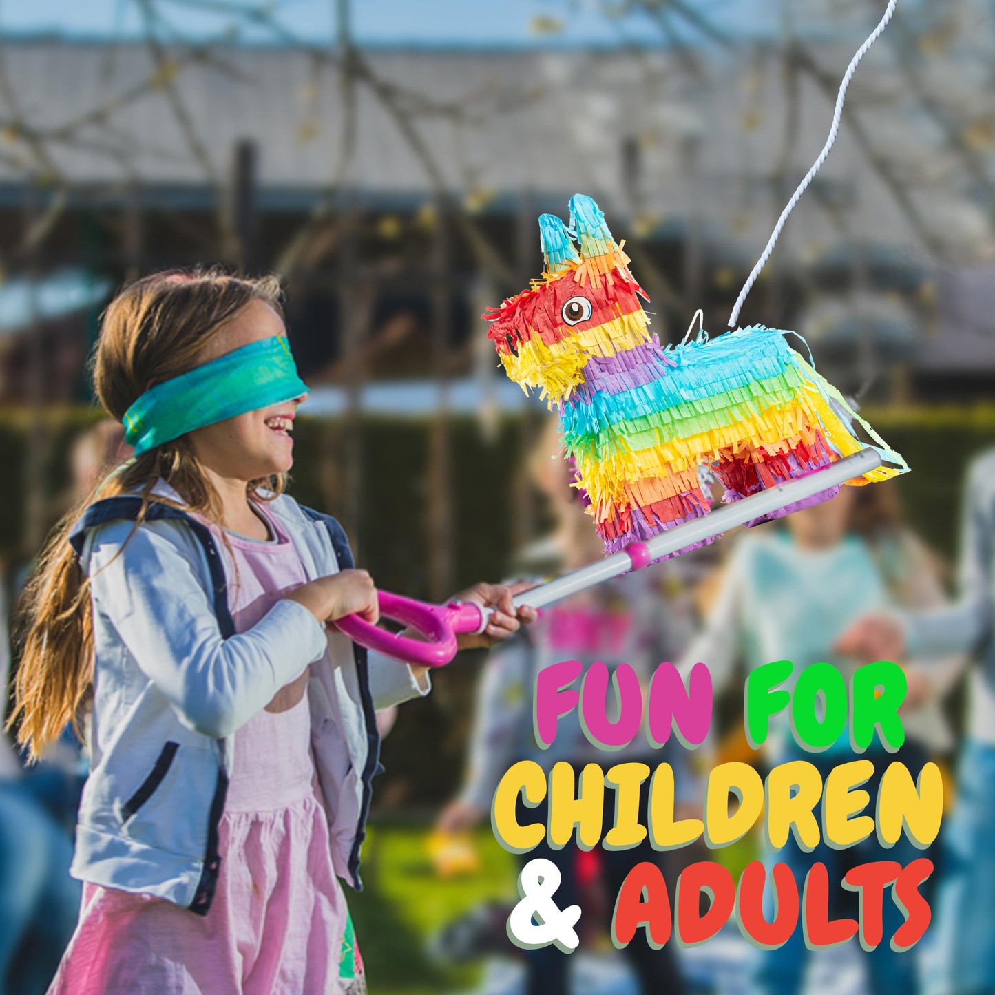 The Award Box Extra Large Pinata, 2 Pack, Animal Theme Birthday Party Decorations, 10 x 6 x 11 inches (Donkey 16.5 in)