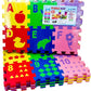 Funblast 36Pcs Alphabet Mini Puzzle Foam Mat For Kids, Interlocking Learning Alphabet And Number Mat Puzzle For Kids With Pictur