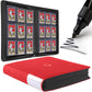 Top Loader Binder  Holds 288 Top Loaders - 9-Pocket Toploader Binder for 3 x 4 Rigid Card Holders for Trading Cards or Sports Cards  Model A - Classic Red