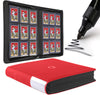 Top Loader Binder  Holds 288 Top Loaders - 9-Pocket Toploader Binder for 3 x 4 Rigid Card Holders for Trading Cards or Sports Cards  Model A - Classic Red