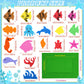 Marsui 232 Pieces Summer Ocean Beach DIY 5 x 7 Picture Frame Craft Kit 32 Summer Under The Sea Felt Photo Frames and 200 Foa
