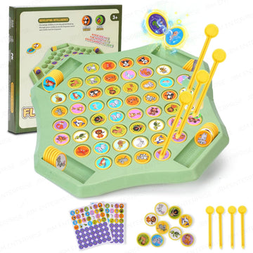Jbm Enterprise Animal Memory Flip Chess Game - Montessori Matching Puzzle Board For Kids | Fun & Educational Travel Game For Tod