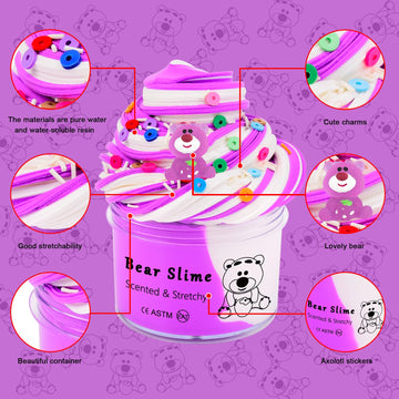 Pink Scented Butter Slime, Non Sticky,Stress Relief,Super Soft And Stretchy Clay Sludge Toy,Birthday Gifts,Diy Slime Party Favor