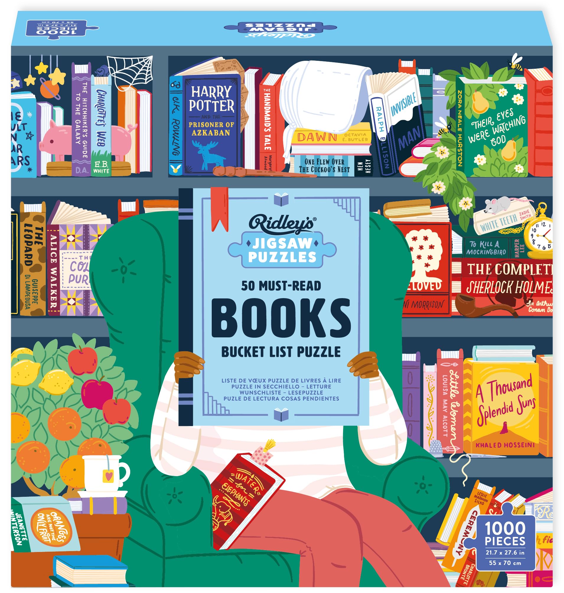 50 Must-Read Books of The World Bucket List 1000-Piece Puzzle