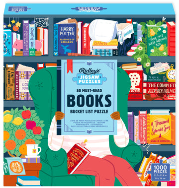 50 Must-Read Books of The World Bucket List 1000-Piece Puzzle