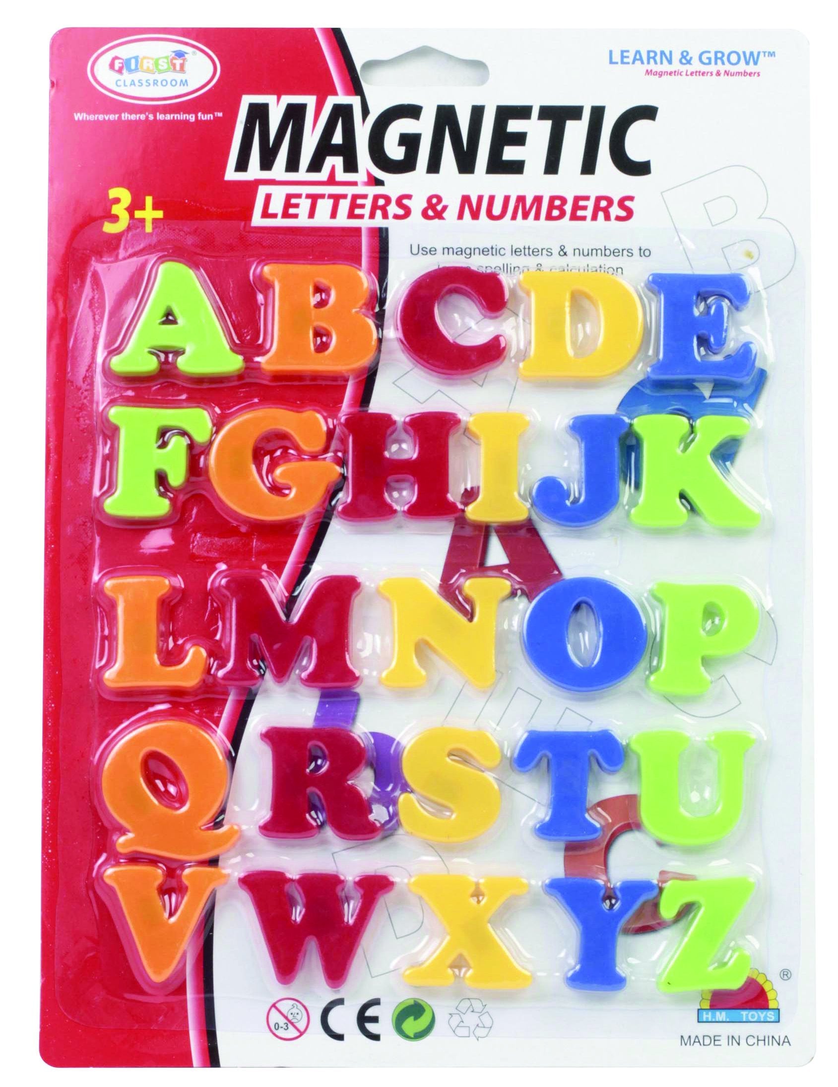 First Classroom Magnetic Capital Fancy Letters in a Blister Card, 1.2