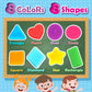 Shape Learning Sensory Toys For Toddlers - Textured Stress Relief Sensory Toys For Autistic Children, Pull And Stretch Tactile Toy, Calming Autism Toys For Boys And Girls Preschool Kids (8Pack)
