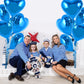TONIFUL 30Pcs 18 Inch Blue Heart Balloons Blue Heart Shape Foil Mylar Balloons Decoration for Birthday Valentines Day Wedding B