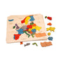 Ekoplay Europe Map Wooden Jigsaw Puzzle - 33 Pieces, Educational Toy for Kids Ages 3+, 27.5 cm x 32.5 cm