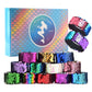 KUUQA 16 Pcs Magic Sequins The Mermaid Bracelets 2-Color Sequin Reversible Glitter Slap Bracelets Charms Wristband for Kids Litt