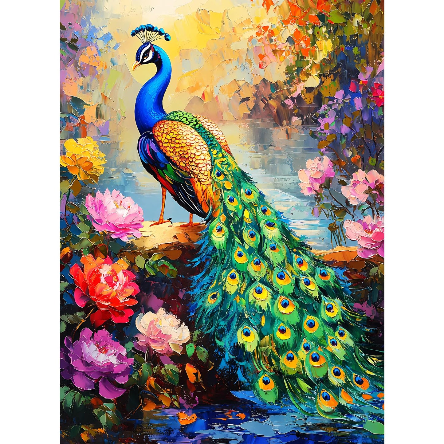 300 Piece Puzzles for mature-themeds Peacock Puzzle Jigsaw Puzzles 300 Pieces mature-themed Puzzles Games for Kids Ages 8-10 10-12 Recycled Cardboard Puzzles Gift Toy 20.5x15IN