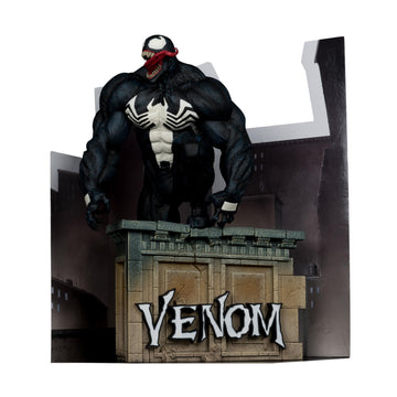 Mcfarlane Toys - Marvel Venom 1:6Th Scale Collectible With Scene & Comic (Venom #5)