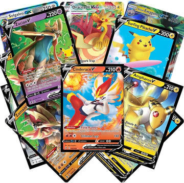 Pokemon Cards Assorted Lot - 50 Cards with Guaranteed V Cards - Perfect for Collectors and Players
