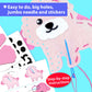 KRAFUN Easy Sewing Kit for Kids - 8 DIY Projects, Fabric, Puppy & Kitten, Model 89805, Arts & Crafts Gift for Boys & Girls