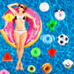 Sonarun 60 Pack Inflatable Drink Holders Inflatable Pool Cup Coasters Inflatable Drinking Cup Holder With Air Pump For Swimming
