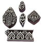 ANHANDICRAFTS Wooden Printing Stamps Blocks for Fabrics, Stamp Use on Paper, Fabrics etc 