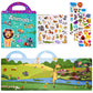 Astaron Reusable Sticker Book For Toddlers, 88 Pcs Animal Stickers Road Trip Activities Car Airplane Activities Travel Toys For Kids, Kids Quiet Time Activities (3-6 Age)