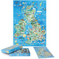 Jigsaw Puzzles 1000 Pieces For Adults - Great British Isles And Ireland Puzzle - 1000 Piece Puzzle For Adults And Kids - British Souvenirs And Gifts By Bopster