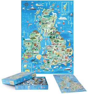 Jigsaw Puzzles 1000 Pieces For Adults - Great British Isles And Ireland Puzzle - 1000 Piece Puzzle For Adults And Kids - British Souvenirs And Gifts By Bopster