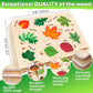 Quokka Wooden Puzzles For Toddlers 2-4 – 3X Set Montessori Toys Puzzles For Kids Ages 3-5 – Wood Educational Baby Game 12-18 Months – Gift Learning Mushrooms Flowers Leaves For Boy & Girl 3-5