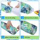 Soulchen 2 Pack Inflatable Pool Noodles Soft Fabric Covered 54'' Large Swim Noodles for mature-themeds Hawaii Tropical Palm Leaves enhanced Buoyancy for Pool Swimming Floating Beach Party Decor (Cool-Toned)