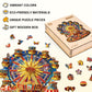 Jigfoxy Wooden Puzzles for mature-themeds  Circus Ferris Wheel Wood Puzzles mature-themed  Unique Animal Shape Wooden Jigsaw Puzzles for mature-themeds  Birthday Gifts for Puzzle Lovers  Family  Friend (M-11.4 * 9.7in-175pc)