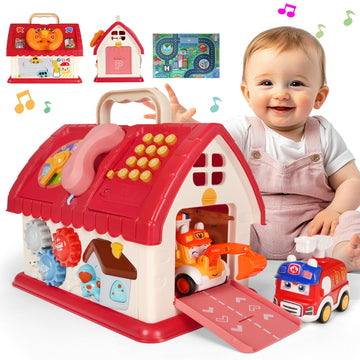 Lawnidyll Toys For 1+ Year Old Girl, 8 In 1 Montessori Toys For 1 Year Old, Multi-Functional House Early Educational Learning To