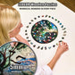 Leogor Mosaic Wooden Jigsaw Puzzles For Adults With Whimsical Pieces – 200 Piece Colorful Landscape Puzzle With Unique Animal-Shaped Wood Pieces – Medium 11.5'' X 11.2''