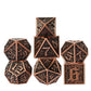 Udixi Polyhedral Dice Set Metal Dnd Dice 7Pcs Maze Carved Dungeons And Dragons Dice For Role Playing Dice Games