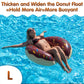 Dmar Donut Pool Float Donut Pool Floats For Adults Donut Floatie Donut Tube Doughnut Pool Float Doughnut Pool Floatie Doughnut Pool Tube Pool Float, 41'', 1Pcs, Brown