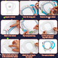 Sratte Color Your Own Astronaut Helmet DIY Paper Craft Kit for Children, 10 PCS Blank Masks, White Cardboard Material, Ideal Gif