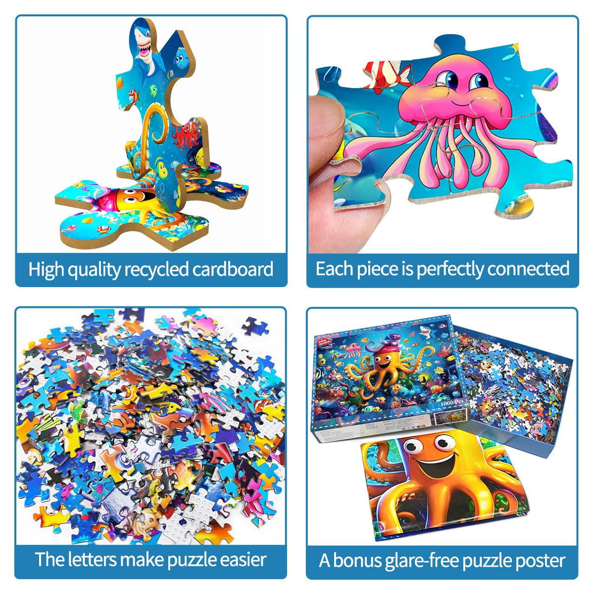 Jigsaw Puzzles for mature-themeds 1000 Piece Puzzle for mature-themeds 1000 Pieces Puzzle 1000 Pieces-Beautiful Colorful Ocean