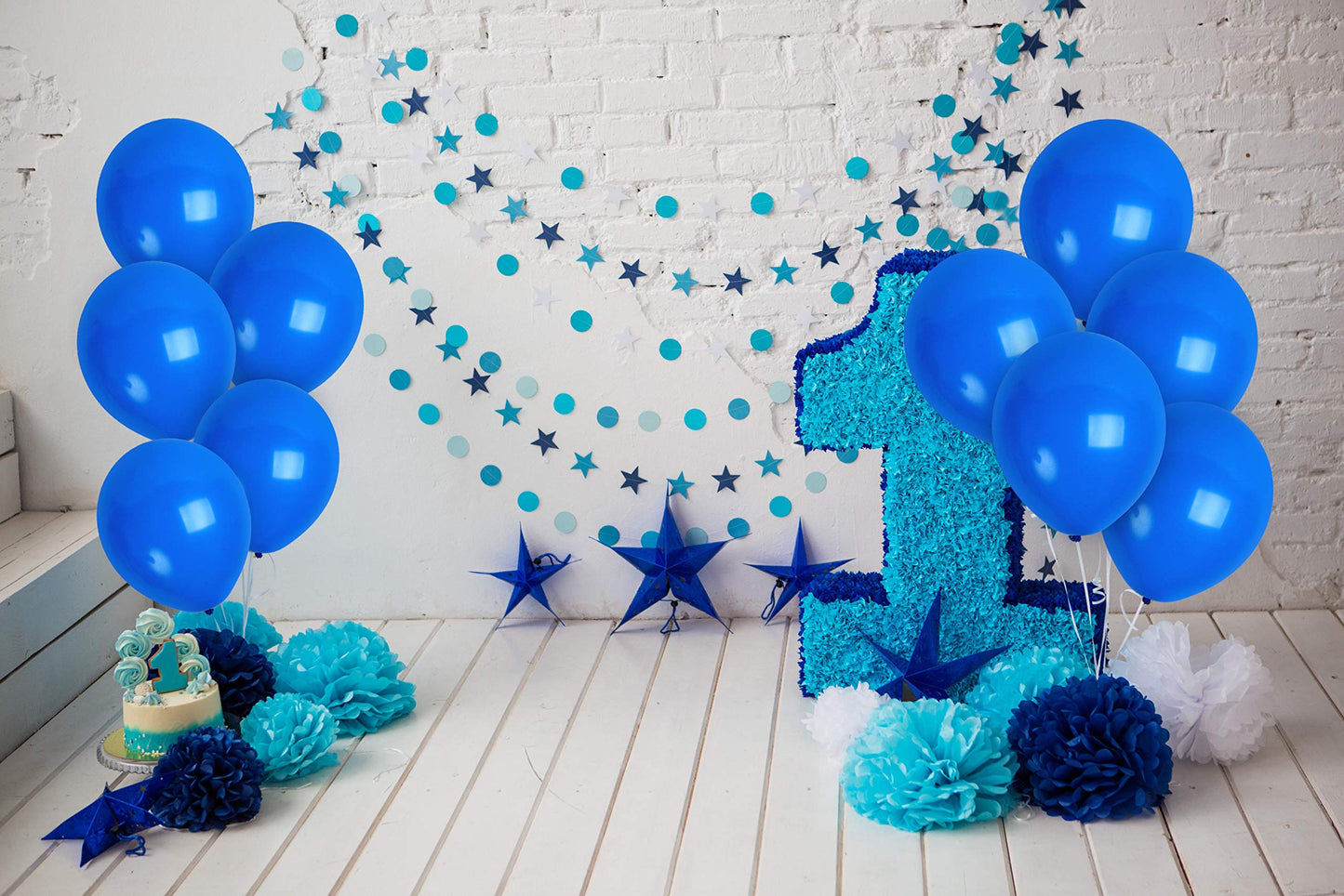 Treasures Gifted Matte Royal Blue Balloons (36), 12 Inch, Premium Latex, Navy, Water & Helium Use, Baby Shower, Gender Reveal, W