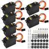 Aideepen [6-Pack] MG996R Metal Gear High Speed Torque Digital Servo Motor for JR RC Helicopter Car Boat Robot