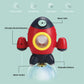 Elovien Bath Toys, Space Rocket Bath Toys For Toddlers 1-3, Spray Water Baby Bath Toys With Rotating Fountain, Shower Bathtub Toys For Toddlers Aged 18 Months 2 3 4 5 Years Old Kids Boys Girls