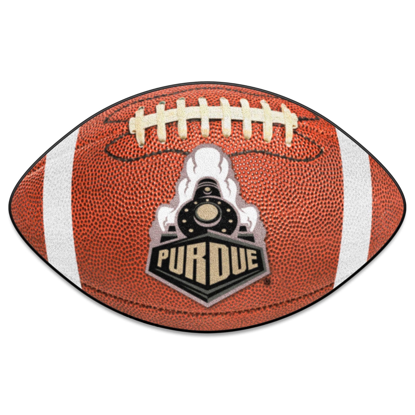FANMATS 16827 Purdue Boilermakers Football Rug - 20.5in. x 32.5in. | Sports Fan Home Decor Rug and Tailgating Mat - P Primary Lo