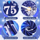 Rumia Blue 75Th Birthday Decorations For Men Women, Navy Blue Silver Happy 75Th Birthday Yard Banner, Blue 75Th Birthday Balloons For 75Th Birthday Anniversary Party Decorations Supplies (A9143)