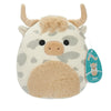 Squishmallows Original 19Cm Borsa, Grey Spotted Highland Cow, Add Ainhoca To Your Team, Ultra Soft Plush