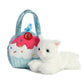 Aurora® Fashionable Fancy Pals™ Sweets Kitty Stuffed Animal - On-The-Go Companions - Stylish Accessories - Multicolor 7 Inches