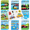 Kosiz 24 Pieces Transportation Coloring Books Traffic Theme DIY Art Drawing Book Party Favors Airplanes Vehicles and Ships Color