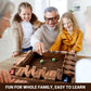 ropoda Shut The Box Game  Upgraded 12 Numbers Wooden Board Games for mature-themed and Kids  Shut The Box Dice Game -Addition Training  Fun for Family Game Night Vintage Style